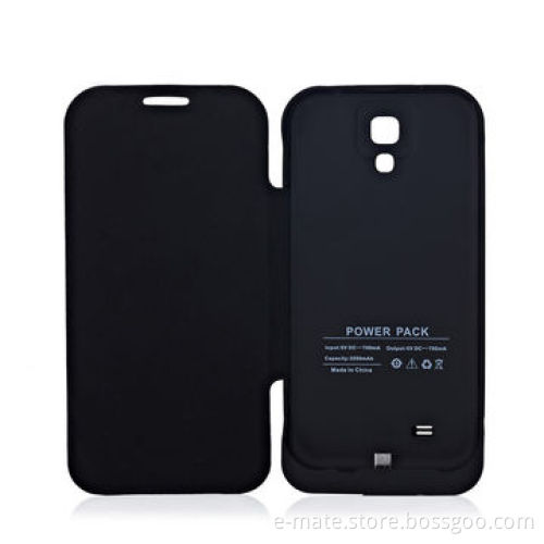 High-end Rubber Painted Power Case for Samsung Galaxy S4, with Leather Cover and KickstandNew